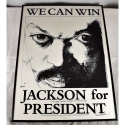 We Can Win. Jackson for President. (Autographed, Limited ed. poster)
